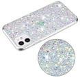 thumbnail image 6 of For iPhone 11 Case,Cute Glitter Bling Twinkle Stardust with Drop Protection Shockproof Soft TPU Slim Flexible Phone Case Girls/Women Protective case for iPhone 11,Anti Scratch,White, 6 of 6