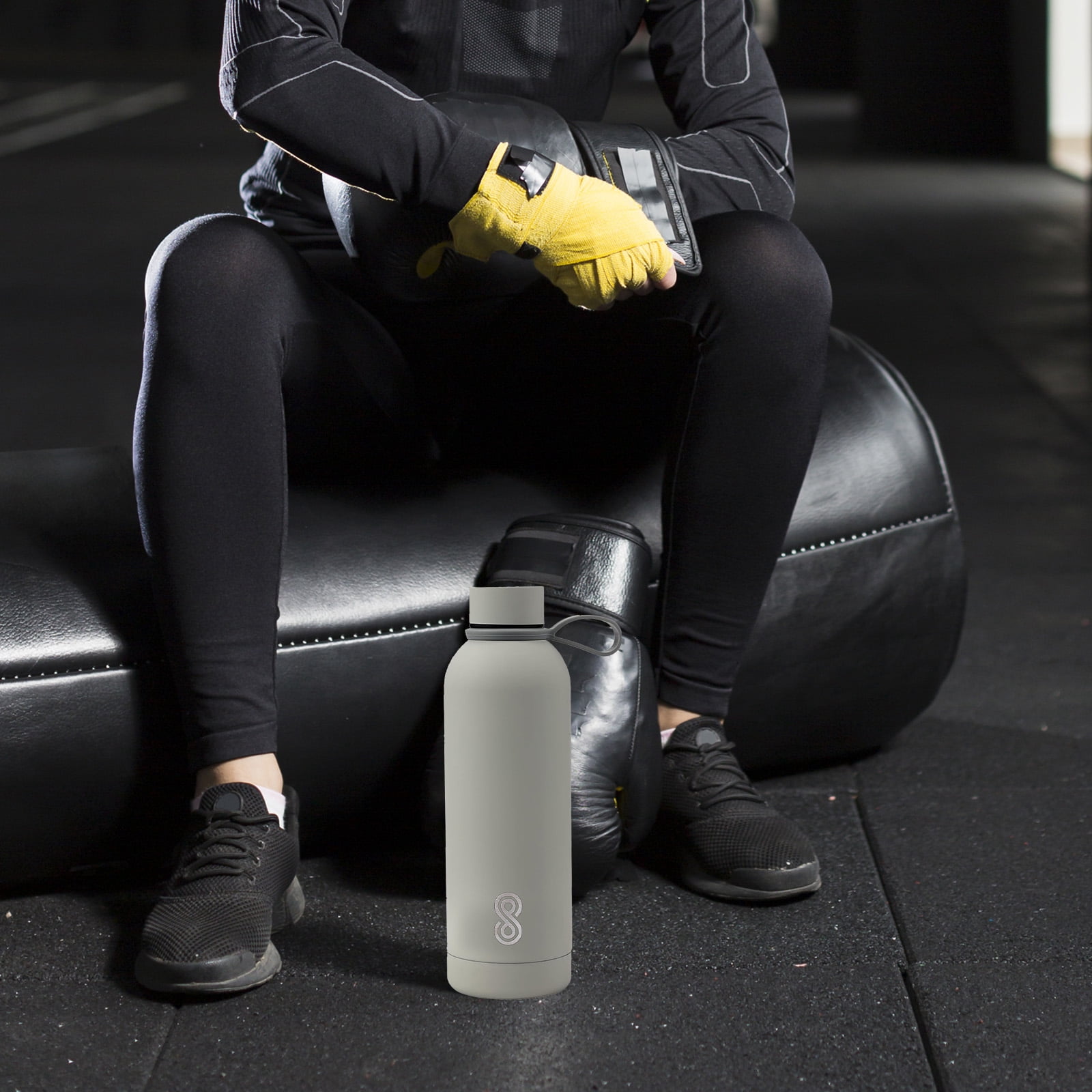 SINT Water Bottle 25 Oz Stainless Steel, Double Wall & Vacuum Insulated, Sports Water Bottle Keep Cold for Upto 15 Hours and Hot for Upto 12 Hours | Grey