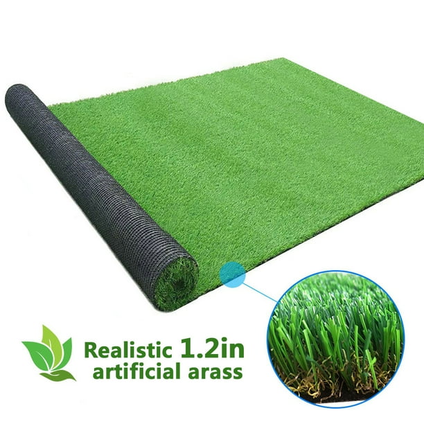 Realistic Deluxe Artificial Grass Turf Thick Lawn Carpet for Outdoor Garden Landscape