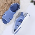 thumbnail image 5 of LoyisViDion Clearance Sandals for Women Summer Ladies Sandals Breathable Elastic Webbing Platform Casual Sandals Flash Picks Blue 5.5, 5 of 7