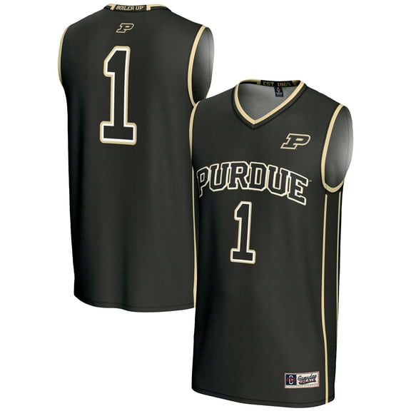 Male GameDay Greats #1  Black Purdue Boilermakers  Lightweight Basketball Jersey
