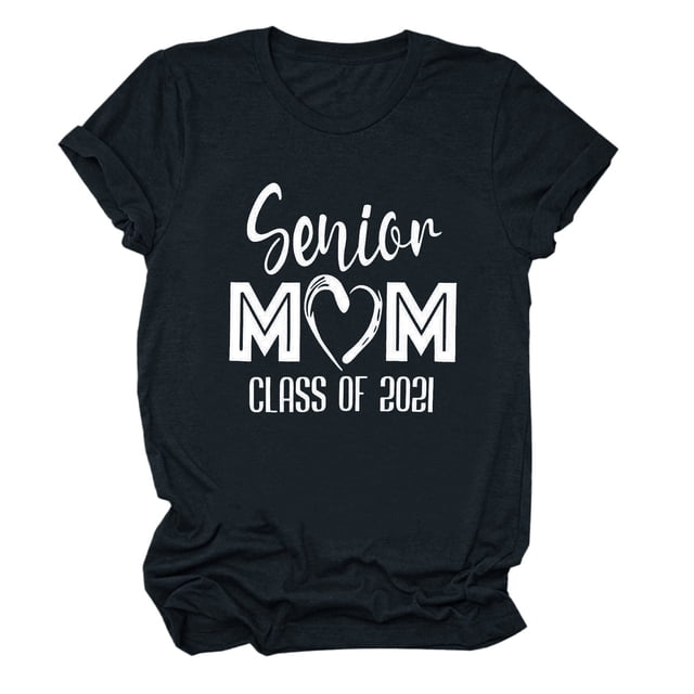 Gibobby Blusa Casual de Mujer Blusa clásica cómoda manga corta con estampado palabras ultrasuaves y cuello redondo informal para mujer para(Negro,CH)