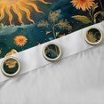 thumbnail image 4 of Manfei Moon Sun Curtains Pack of 2 (42x84 Each) for Teens Adults,Chic Floral Flowers Curtains Blackout,Bohemian Boho Bedroom Curtains,Super Cozy Room Decor, 4 of 6