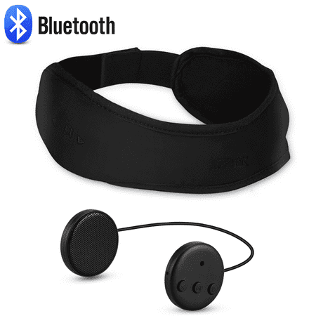 Bluetooth Headband wireless Sleep Headphones, AGPTEK Eye Mask  with Detachable Thin Speaker for Sleeping,