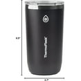 thumbnail image 5 of ThermoFlask Drinkware Collection - 16 oz Insulated Beer Tumbler Mug with Leakproof Push N Sip Lid, Jet Black, 5 of 5