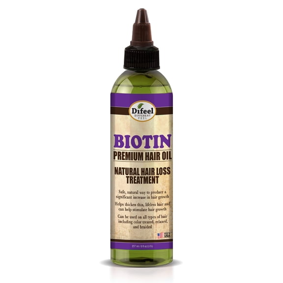Difeel Biotin Premium Natural Hair Oil 8 oz.