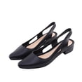 thumbnail image 2 of LTTVQM Slingback Heels for Women Chunky Low Heel Pointed Toe Non-Slip Cushion Comfortable Work Shoes Fashion Casual Office Dress Shoes Black 41(US-8.5), 2 of 6