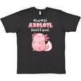 thumbnail image 3 of Inktastic Always Axolotl Questions Cute Curious Axolotl T-Shirt, 3 of 5