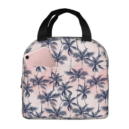 Insulated Lunch Bag for Women Men - Tropics Palm Trees Leakproof Cooler Lunch Box for Women Men  Lunch Tote Bags for Work School Picnic Travel