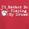 thumbnail image 3 of CafePress - Id Rather Be Playing My Drums T Shirt - Men's Classic Graphic Cotton T-Shirt, 3 of 4