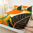 thumbnail image 3 of Homewish Female Men Retro Tree Leaves Full Size Sheets 4-Piece,Abstract Botanical Plants Breathable Bed Sheets,Vintage Aesthetic Lightweight Sheet Sets,Ultra Soft Home Decor, 3 of 7