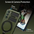 thumbnail image 6 of for Samsung Galaxy S20 FE Case  Built in Stand & Ring Holder[Compatible with MagSafe],  Grade Shockproof Protective Phone Case for Samsung S20 FE 4G/5G, Green, 6 of 8
