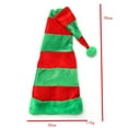 thumbnail image 3 of ZQUUVOU Santa Elf Hat for Women Men Plush Novelty Funny Striped Christmas Hats Long Tail Adult Christmas Party Accessory Green, 3 of 5