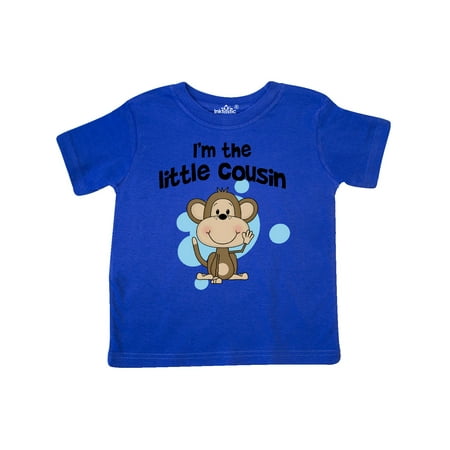 

Inktastic I m The Little Cousin-monkey-blu Gift Toddler Boy Girl T-Shirt