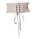 thumbnail image 4 of Cinturón ancho de cintura elástica Sunnimix para mujer beige 60-80cm, 4 of 8