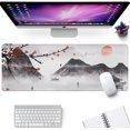 thumbnail image 2 of Japanese Cherry Blossom Gaming Mouse Pad Large Desk Mat,Big Desk Pad with Stitched Edge Non-Slip Rubber Base,Office Decor Organizers and Accessories31.5''x11.8'', 2 of 16