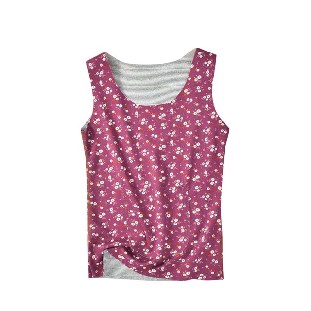 Lovzfmll Débardeur Thermique pour Femme Sans Coutures avec Protection du Dos, Doublé en Molleton, Chaud pour l'Hiver, Sans Manches, Col Ras du Cou avec Poches