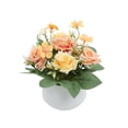 thumbnail image 5 of Fufafayo 6Pcs Artificial Rose Plants, Small Potted Fake Flowers, Indoor Greenery Tabletop Decor, Lifelike Faux Blossom Arrangement for Living Room, Office or Bedroom Home Accent, 5 of 9