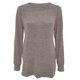 thumbnail image 3 of Moda Mujer O-cuello Camiseta de manga larga Otoño Blusa sólida Bolsillos Tops Fridja ghj987+491, 3 of 4