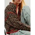 thumbnail image 3 of Gupgi Manteaux Matelassés Courts pour Femmes à Imprimé Floral, Ouvert à l'Avant, Doudoune Légère, Manteau Matelassé Rembourré, 3 of 7
