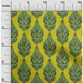 thumbnail image 1 of oneOone Cotton Poplin Medium Yellow Fabric Leaves & Floral Block Quilting Supplies Print Sewing Fabric By The Yard 42 Inch Wide, 1 of 4