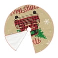 thumbnail image 3 of Kll Christmas Vintage Red Truck Christmas Tree Skirt 48",Party Decorations Farmhouse For Christmas Decorations Holiday Party, 3 of 8