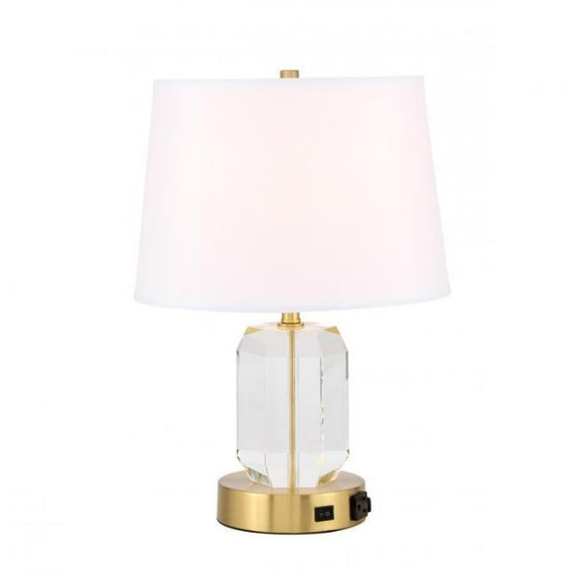 Elegant Decor TL3047BR Wendolyn 1 Lampe de Table en Laiton Léger