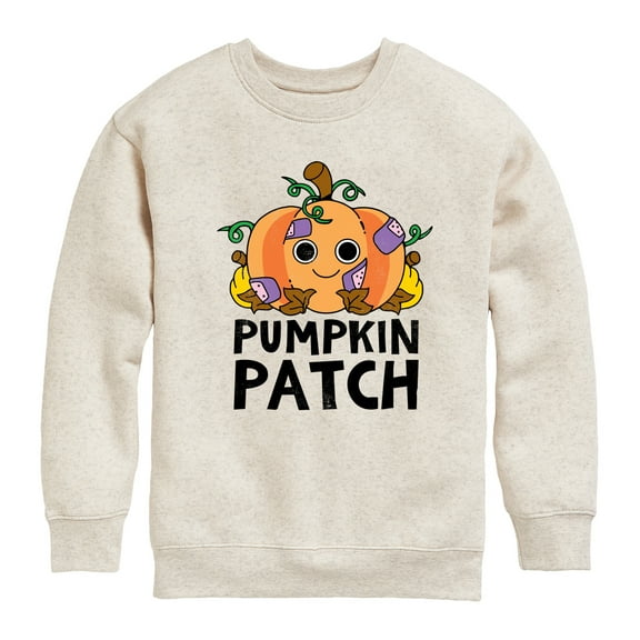 Instant Message - Fall - Pumpkin Patch - Toddler & Youth Crewneck Fleece Sweatshirt