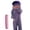 Purple, variant on GrmtClth Funny Fleece Mouth Monster Union Suit Cozy Plush Sleep Jumpsuit, Hilarious Red Haired Monster Oversized Head Design Halloween Party Costume（Including Comb） Red L