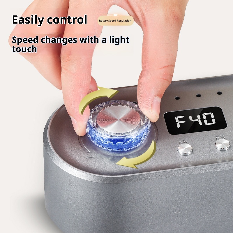 Xl-Kang Portable Nail Drill Electric File: 40000RPM Professional Rechargeable Nail E-File Machine, Cordless Nail Drill with Bits & Base for Acrylic Nails Remove Nail Gel Polish Manicure
