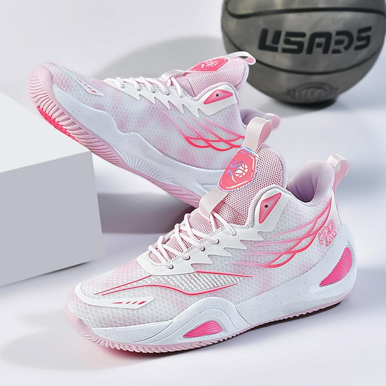 Basketball shoes pink mens best sale