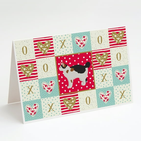 Manx #3 Cat Love Greeting Cards and Envelopes Pack of 8