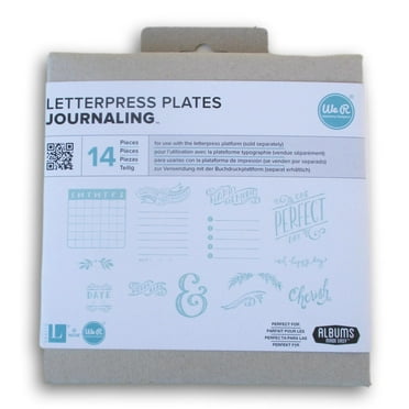 We R Memory Keepers Journaling Lifestyle Letterpress Plates