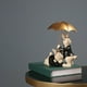 thumbnail image 4 of Adornos de escritorio Modelo Escritorio Resina Regalos encantadores Luz Decoración Artesanía para boda pequeña sala de TV Cumpleaños pareja perfecl Estatua de escritorio de conejo, 4 of 7