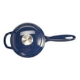 thumbnail image 3 of Servappetit 1.5 qt. Cobalt Glazed Enamel Cast Iron Saucepan, 3 of 6