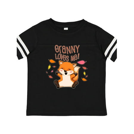 

Inktastic Granny Loves Me!- cute baby fox Gift Toddler Boy or Toddler Girl T-Shirt