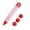 Red, variant on Ludlz 5Pcs/Set Silicone Food Writing Pen, Chocolate Decorating tools Cake Mold Cream cup, cookie Icing Piping Pastry Nozzles kitchen accessories with 4x Pastry Nozzles