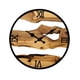 thumbnail image 3 of Reloj de pared de madera silencioso, rústico, decoración de pared hueca para oficina, dormitorio, cocina y sala de estar. Números romanos, 3 of 8