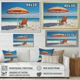 thumbnail image 4 of Designart "Vibrant Orange Beach Chairs II" Nautical & Beach Floater Framed Wall Art Print, 4 of 7
