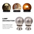 thumbnail image 4 of LOLIPPYY Holding Lampshade Finial Zinc Alloy 2Pcs 0.9X0.9X1.4in Silver, 4 of 10