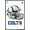 Barnwood Framed Version, variant on NFL Indianapolis Colts - Drip Helmet 20 Wall Poster with Wooden Magnetic Frame, 22.375" x 34"