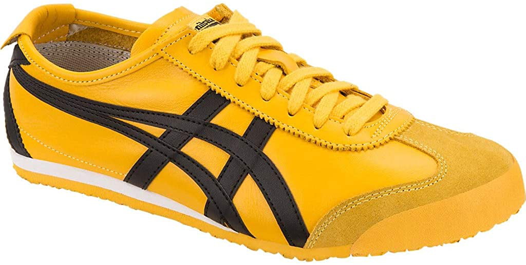 black and yellow tiger shoes