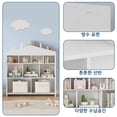 thumbnail image 3 of Kids Wooden House Bookshelf & Toy Organizer, Kids Bookshelf 9-Cubby Organizer, Dollhouse Roof Shelf Book Display, Wooden Bookcase Toy Storage, 39.4 x 40.7 x 11.8 in, 3 of 10