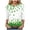 Dark Green, variant on St Patricks 3/4 Sleeve Day Shirt Women 2026 Casual Plus Size Irish Clover Shirts Funny Saint Patrick's Tunic Tops (Sky Blue, XXL)