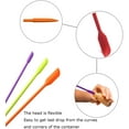 thumbnail image 6 of Cheers.US 3Pcs/Set Silicone Jar Spatula Makeup Spatula Last Drop Spatula Lotion Spatula Scraper Silicone Non-Stick Bottle Scraper Kitchen Stirring Spatula for Kitchen, Beauty, Jam and Nail Polish, 6 of 8
