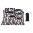 thumbnail image 4 of ZheElen 6pack/lot Lightweight Outdoor Dry Sacks 6 Pack Smooth Face Wide Applications Durable Polyester Taff Waterproof Dry Bags Gray, 4 of 6