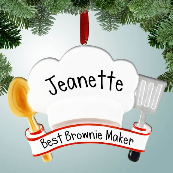 Personalized Chef Hat Christmas Ornament - Cooking - Gifts for Cooks - Great Gift Ideas