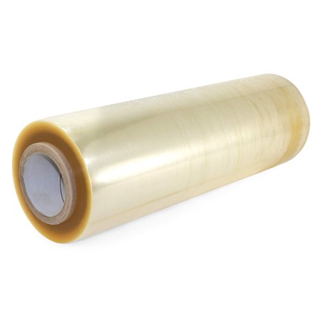 IDL Packaging 18" x 3000' Strong PVC Cling Food Film Wrap Refill Roll, Champagne Color, Professional Grade, Breathable PVC Compound