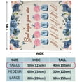 thumbnail image 6 of God Says You are Blanket Christian Dragonfly Gifts for Women Religiou Inspirational Blanket for Godmother Adults Soft Cozy Scripture Throw Blankets for Couch Bed, Hydrangea 50" ×40", 6 of 6