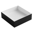thumbnail image 3 of Ancona Évier de Salle de Bain Carré en Pierre Acrylique Pure, en Blanc Mat et Noir Mat, 3 of 7